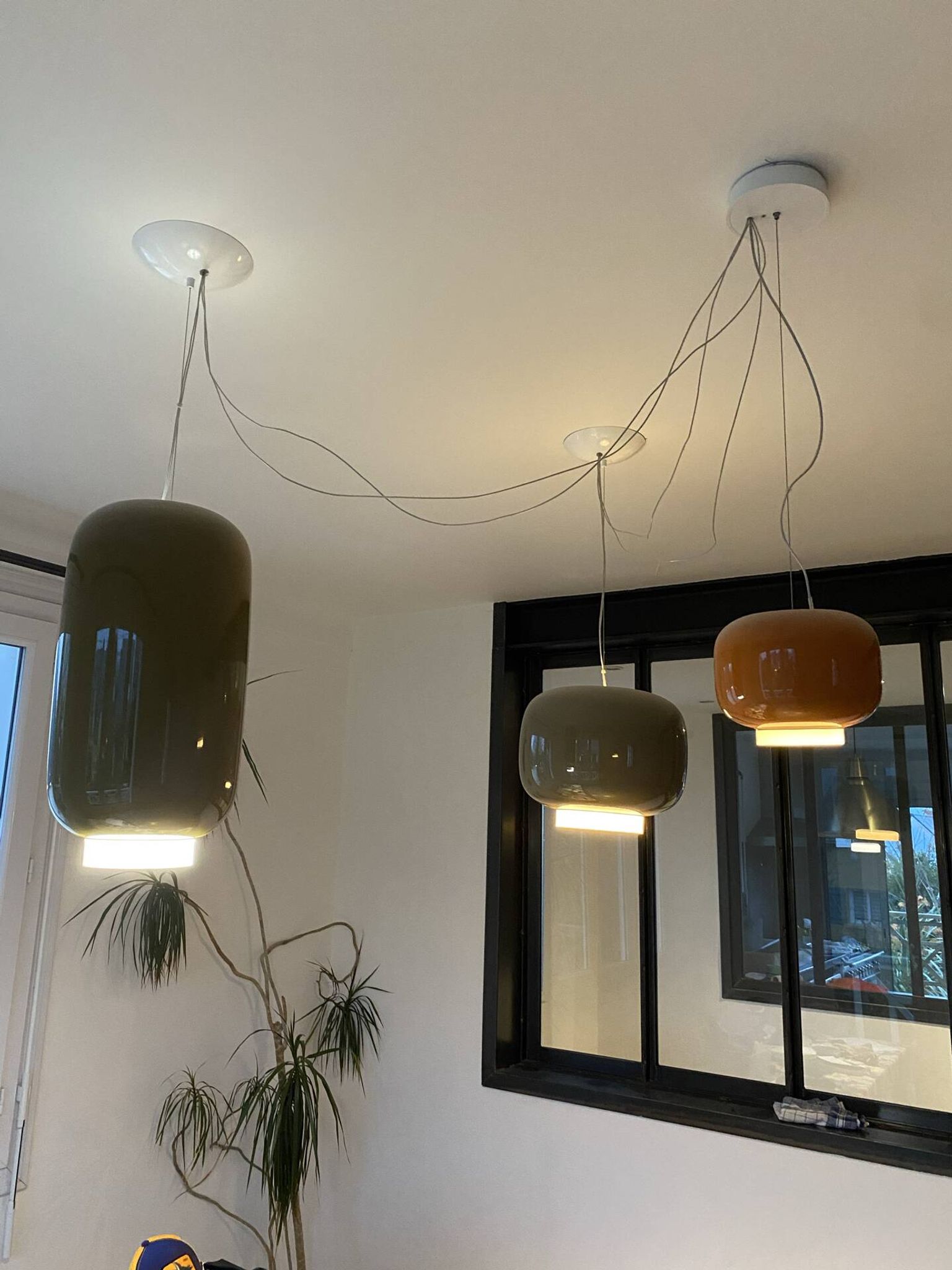 3 suspensions Chouchin Foscarini