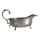 Antique silver-plated sauceboat