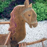 Child rocking horse wooden