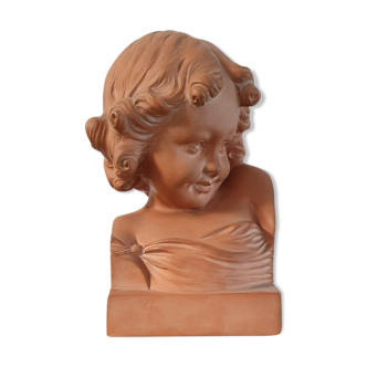 Aristide de Ranieri Terracotta sculpture bust child