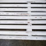 Vintage slatted garden bench