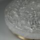 1960s 1970s Ceiling Lamp Ice Glass Doria Germany Space Age Design