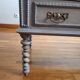 Restored antique Portuguese commode - grey patina & brass handles