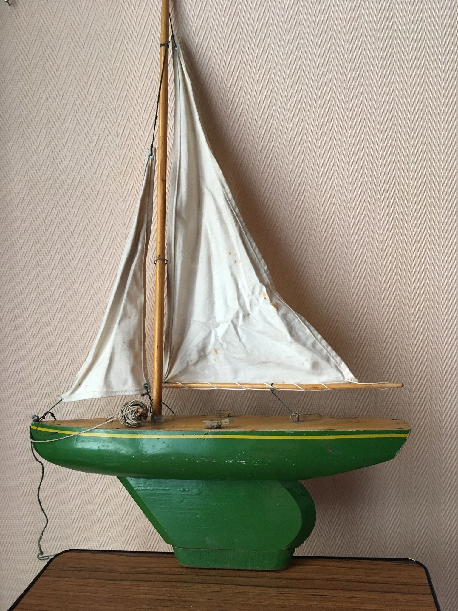 Wooden sailboat