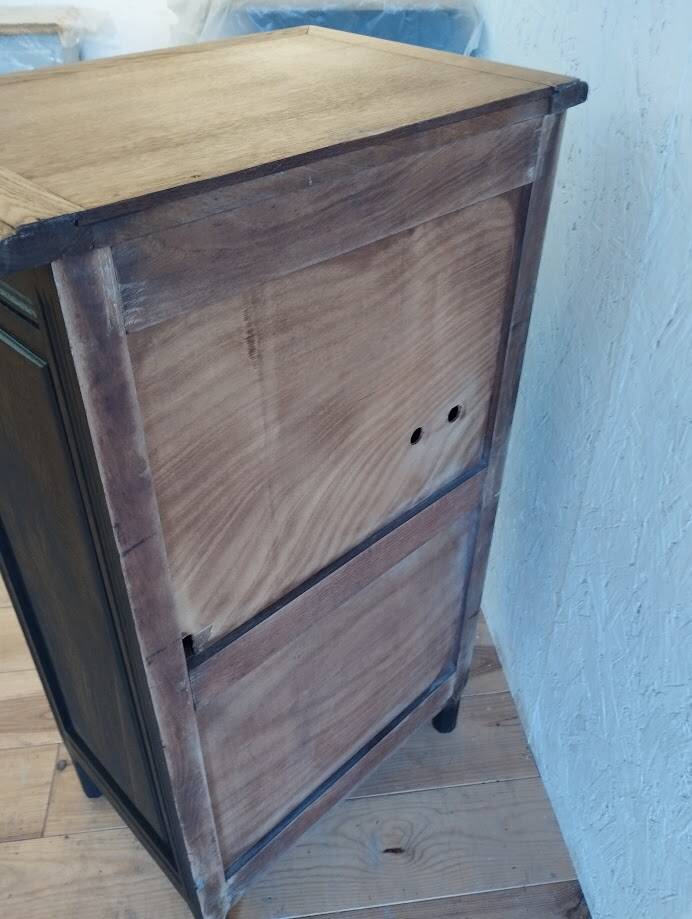 Sideboard, sideboard in black painted wood