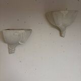 1940 plaster corner sconces