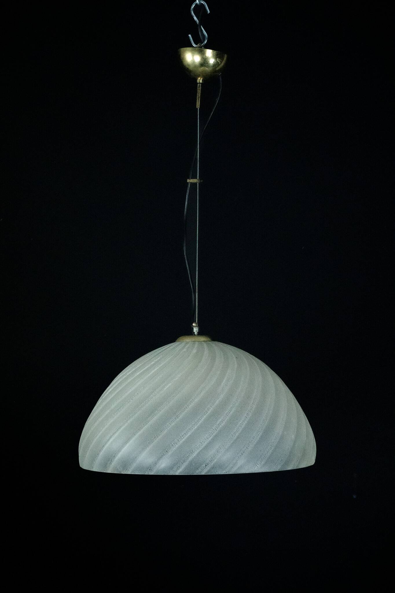 Barbini Murano Glass Pendant Lamp, Early 1980s