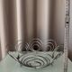 Vintage Y2K Chrome Spiral Fruit Basket – Space Age Wire Bowl