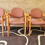 Set of 4 bentwood armchairs from the 1980s