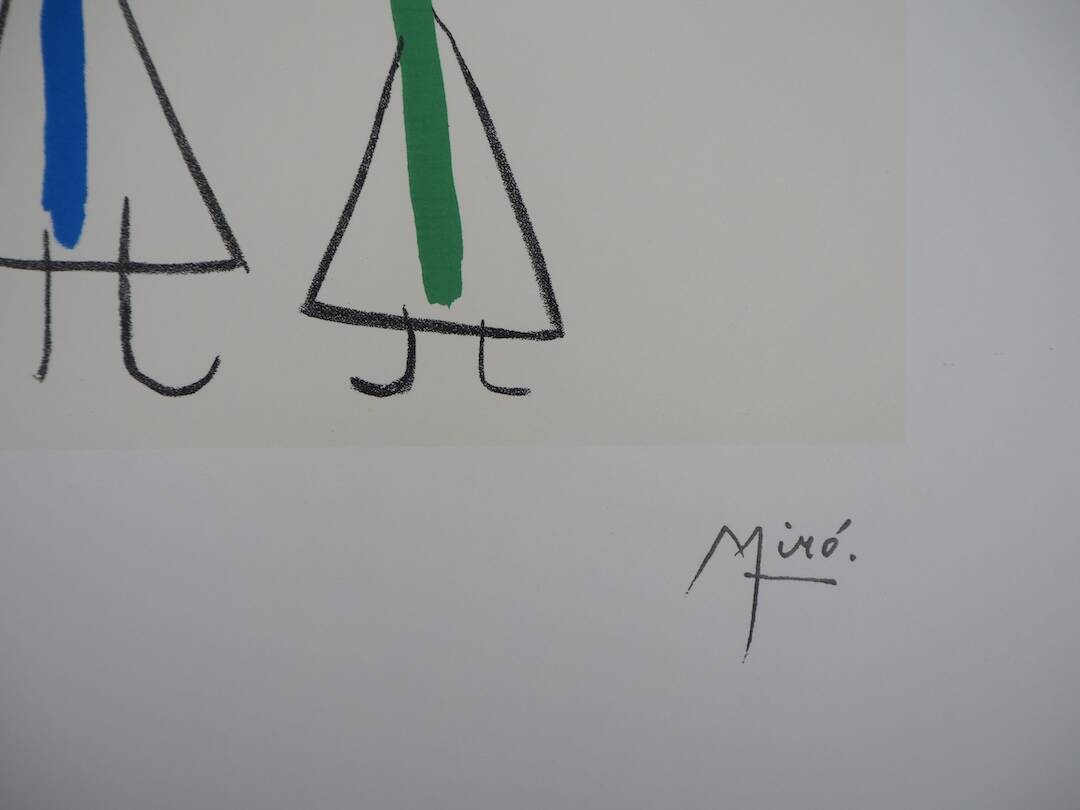 Joan Miró: Surrealist Family with a Star - Signed Lithograph
