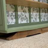 Sage green bookcase