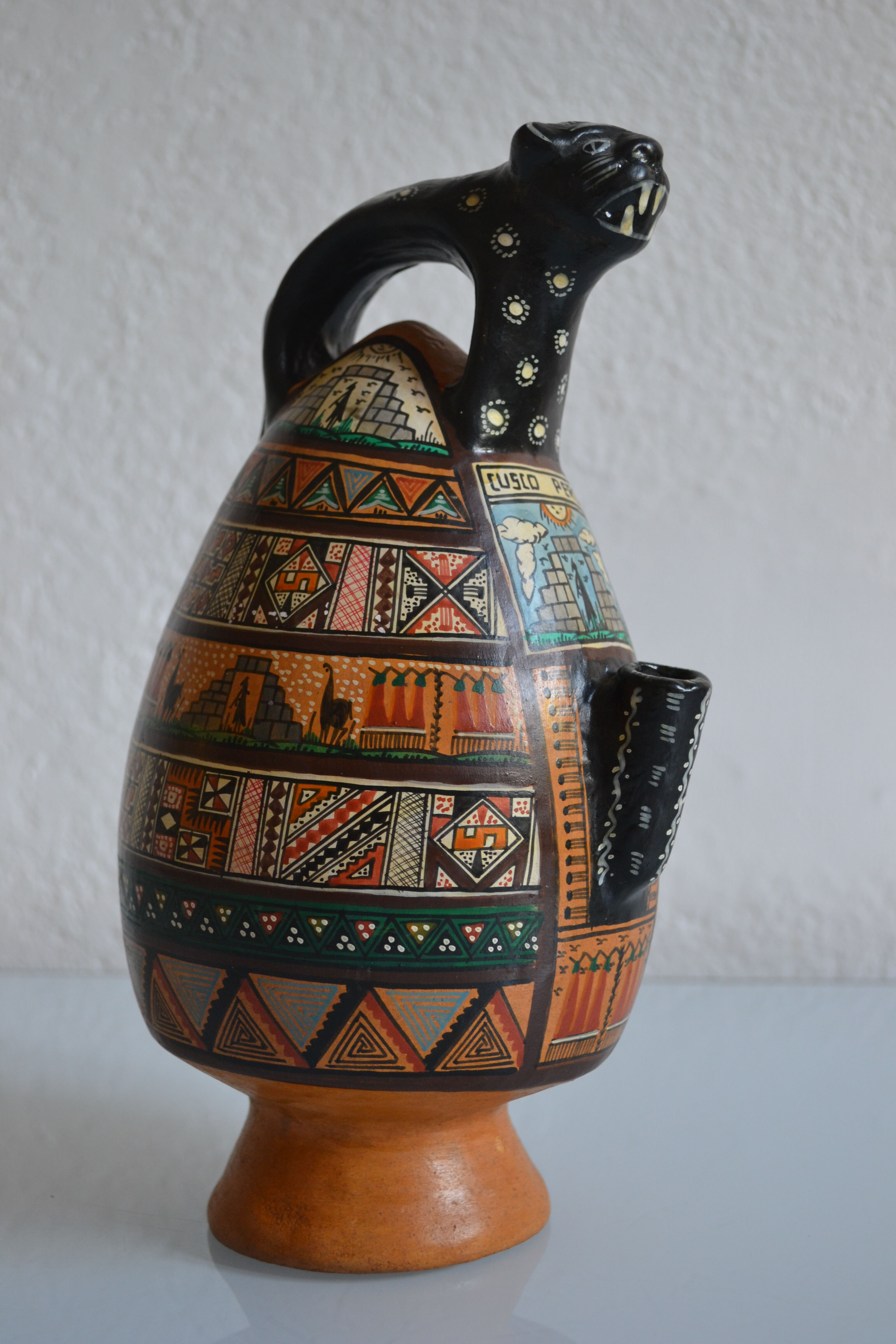 ceramic pitcher from Cusco, Peru