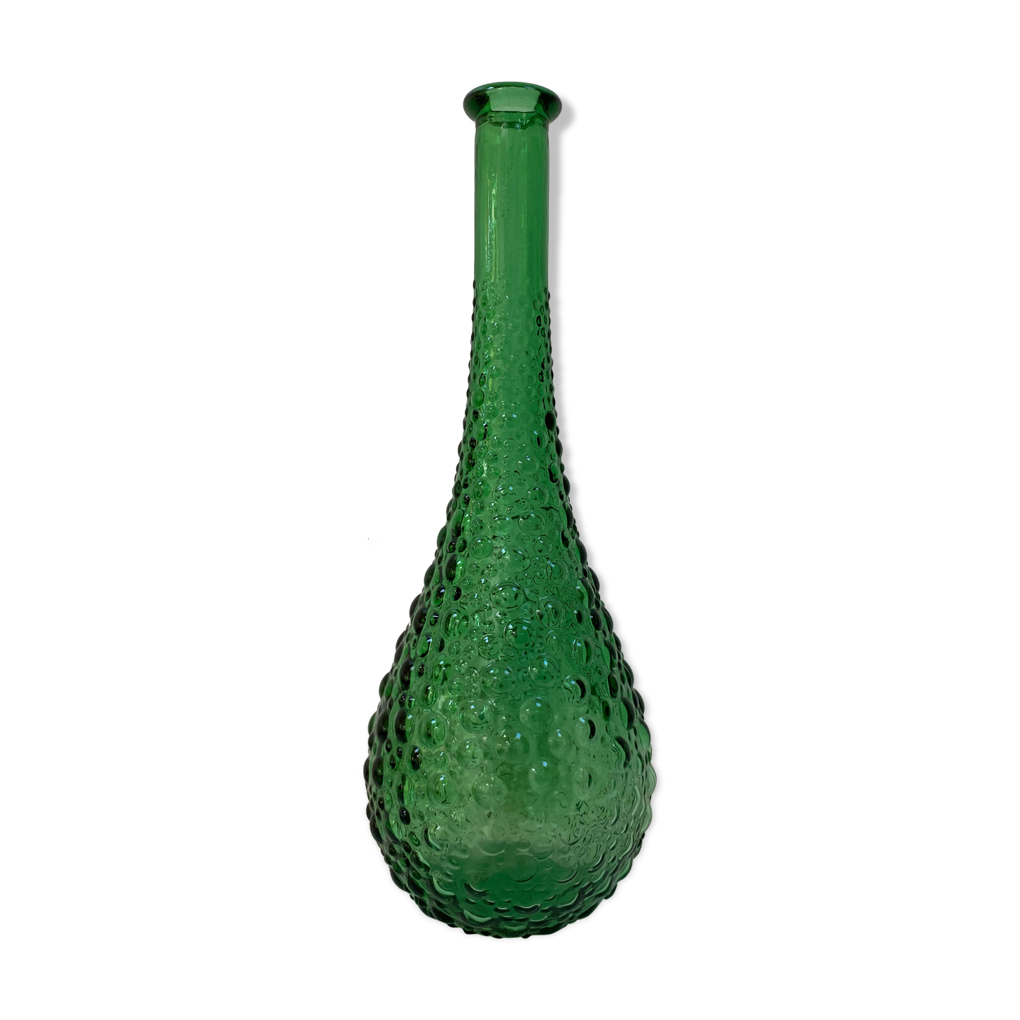 Empoli carafe with bubbled glass