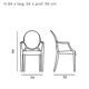 Louis Ghost armchair chair by Starck for Kartell