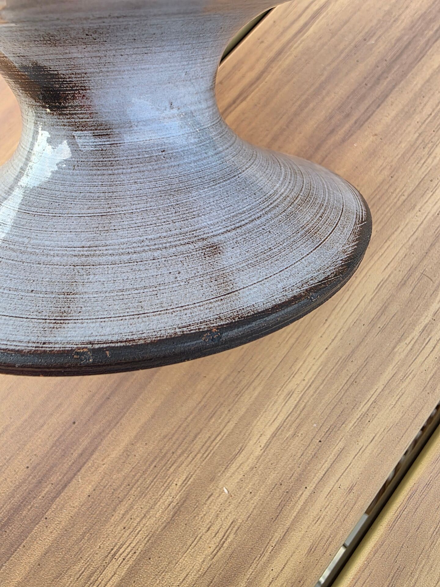 Large Footed Bowl Vallauris vintage – Gérard Hoffman Signed HOF