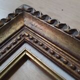 Montparnasse frame carved wood gilded leafing 40 cm x 30 cm