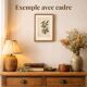 Gravure ancienne de 1839 - Arbre Pipal - planche Botanique vintage