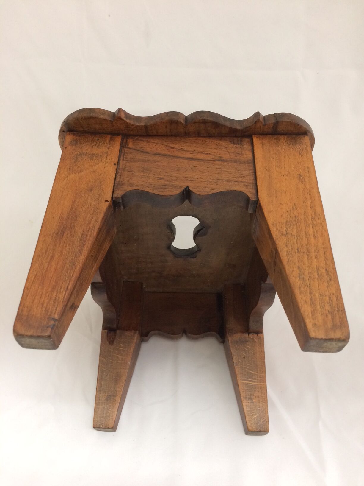 Old wooden foot rest