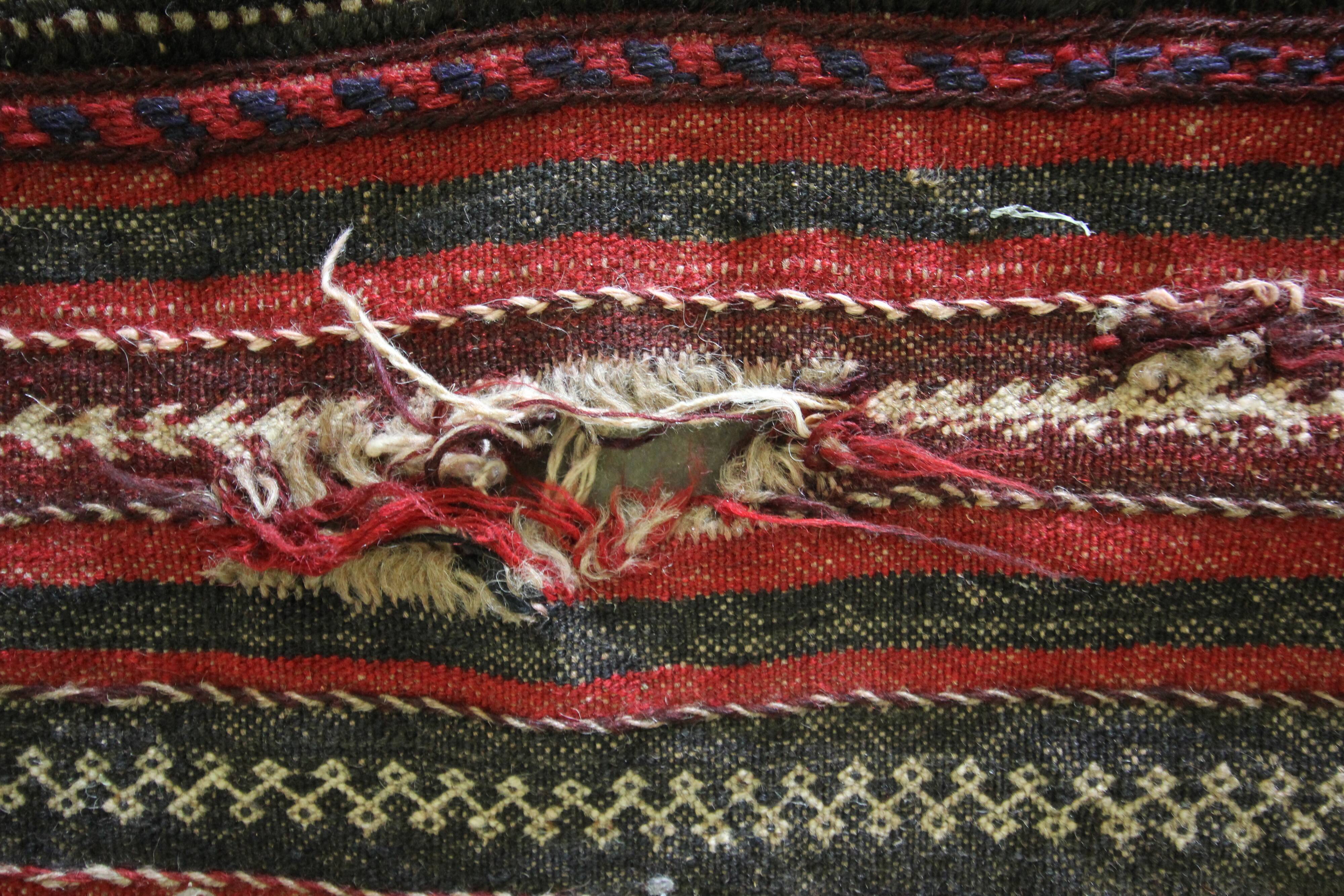 Handmade vintage afghan baluch area rug - 85x115cm