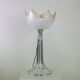 Lamp "space age". glass reflector, metal base. Circa 1970