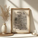 Ink on paper - GRID - signed Eawy