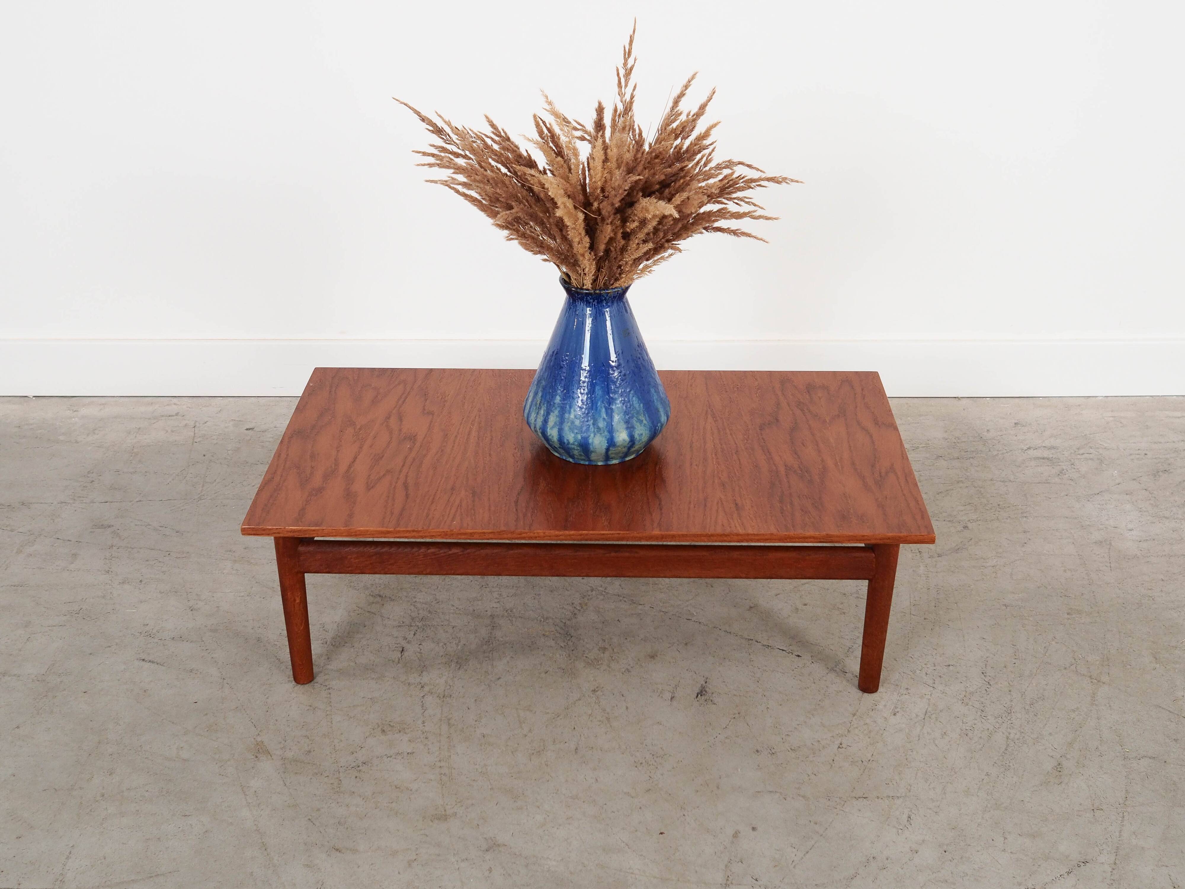 Oak coffee table, Danish design, 1970s, made in Denmark