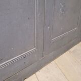 Double cupboard door front in old painted fir