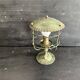 Antique patinated green metal lamp, Art Nouveau style, early 20th century.