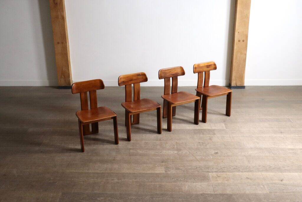 Mario Marenco Sapporo dining chairs Mobil Girgi Italy 1970s