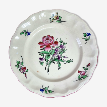 Cake dish Lunéville decoration with rose