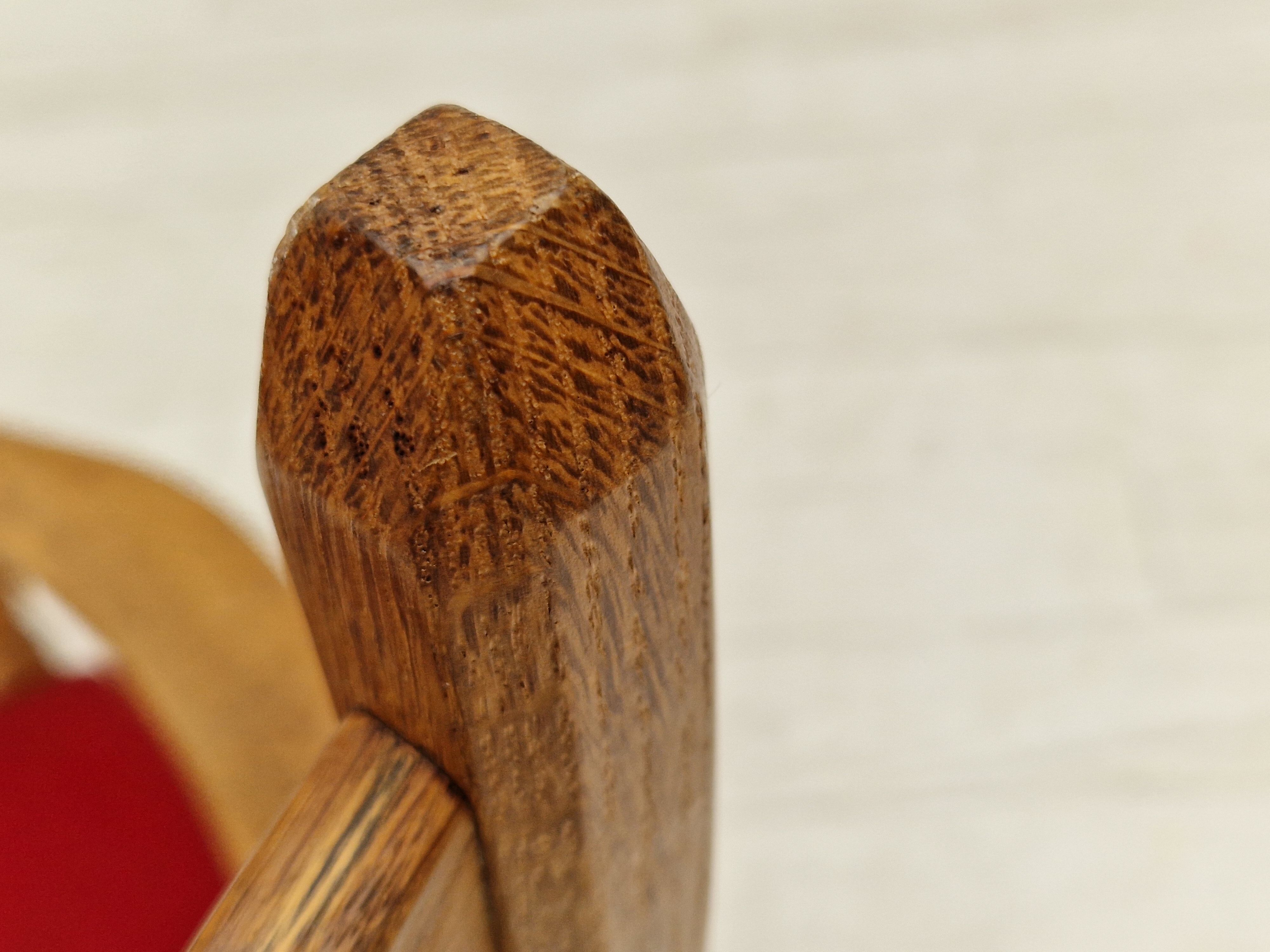 1960s, Danish design, armchair, oak wood, furniture wool.