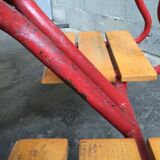 School desk vintage bench