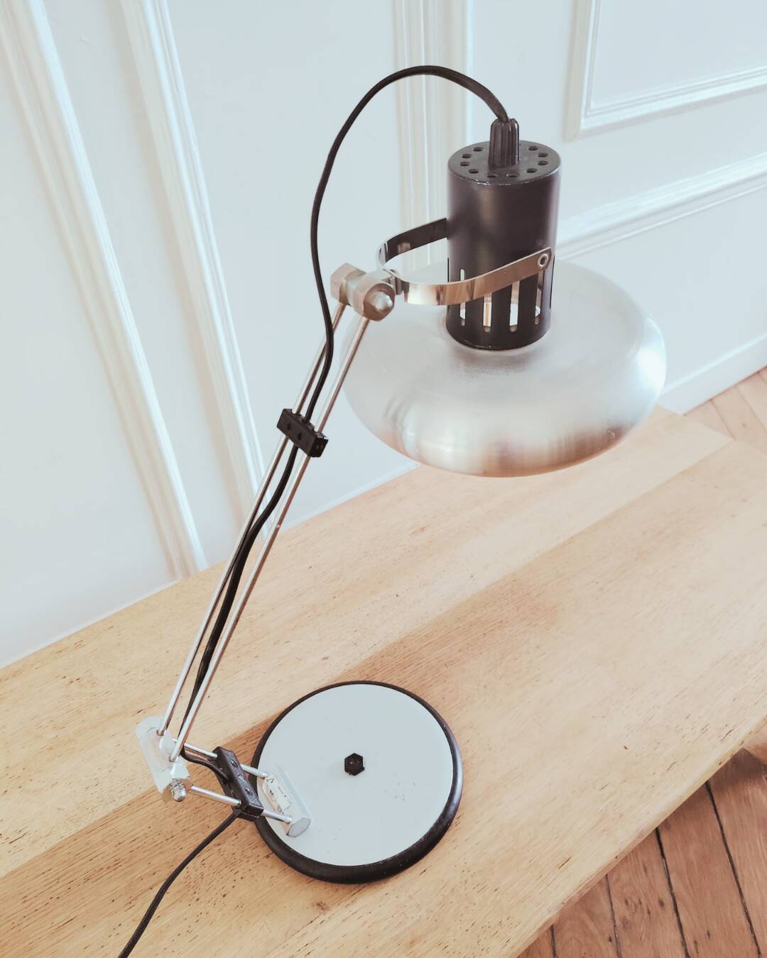 Aluminor desk/architect's lamp, 1970s