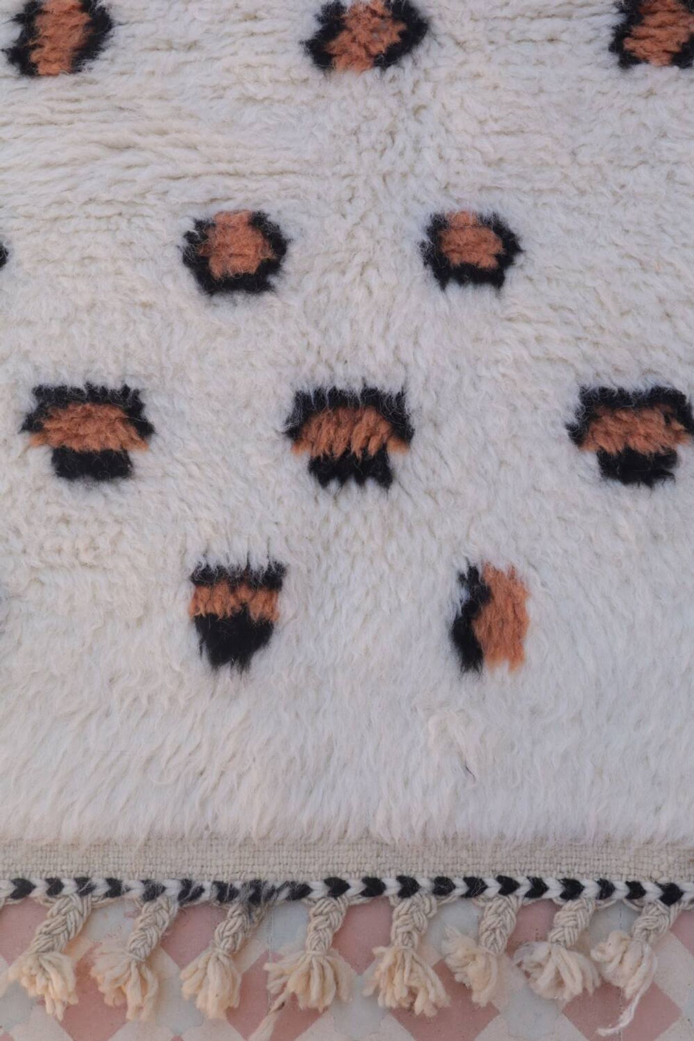 Tapis berbère léopard fait-main