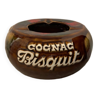Gros cendrier Céramique Ricard marque Cognac Bisquit