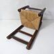 old wooden straw chair for children