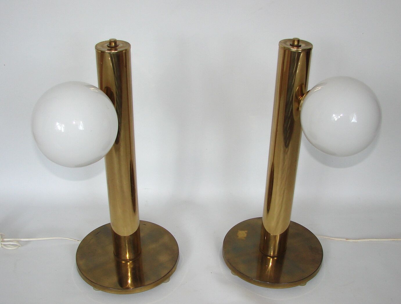Modern lamps pair, Denmark 60s