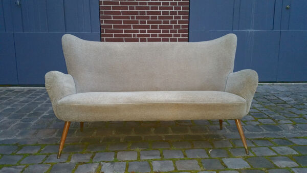 Canapé sofa wing bergere années 50/60 vintage