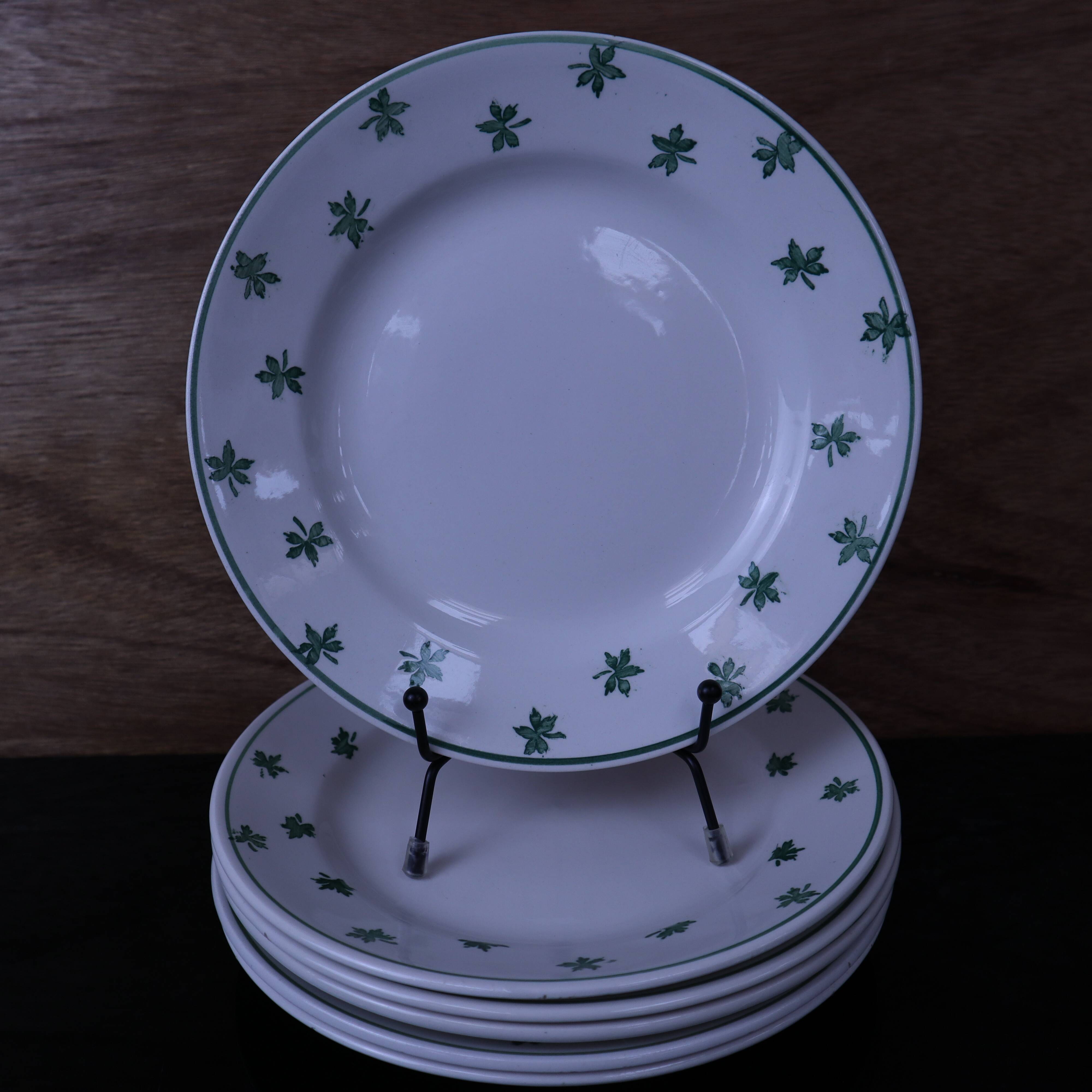 Lot de 6 assiettes à dessert 5200 Sarreguemines et Digoin Vintage