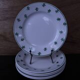 Lot de 6 assiettes à dessert 5200 Sarreguemines et Digoin Vintage