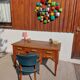 bureau en bois massif, vintage, bohème
