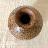 Vintage pyreted stoneware vase