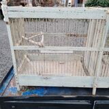 Old two-compartment breeding birdcage