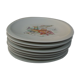8 fish plates in Sologne porcelain 23 X 23 cm