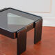 Vintage coffee table by Gianfranco Frattini for Cassina, grey lacquered beech.