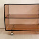 Hifi furniture in vintage smoked plexiglass 70's