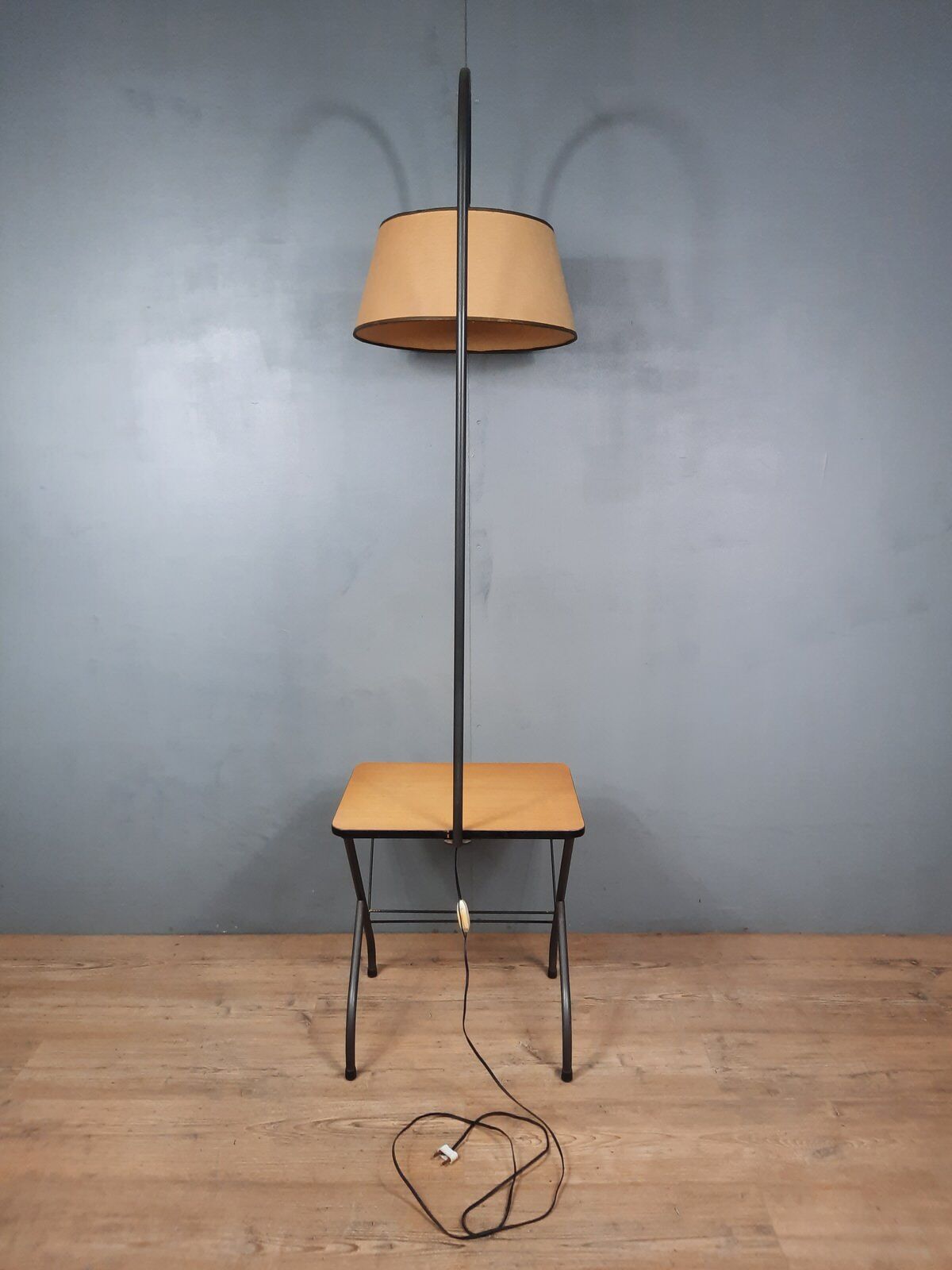 Vintage magazine door floor lamp