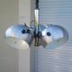 Suspension Lustre Space Age 1970 Eyeball Massive Art Belgium brushed aluminium