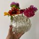 XXL antique glass flower vase