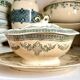 Clairefontaine iron earth gravy boat, “Antoinette” service